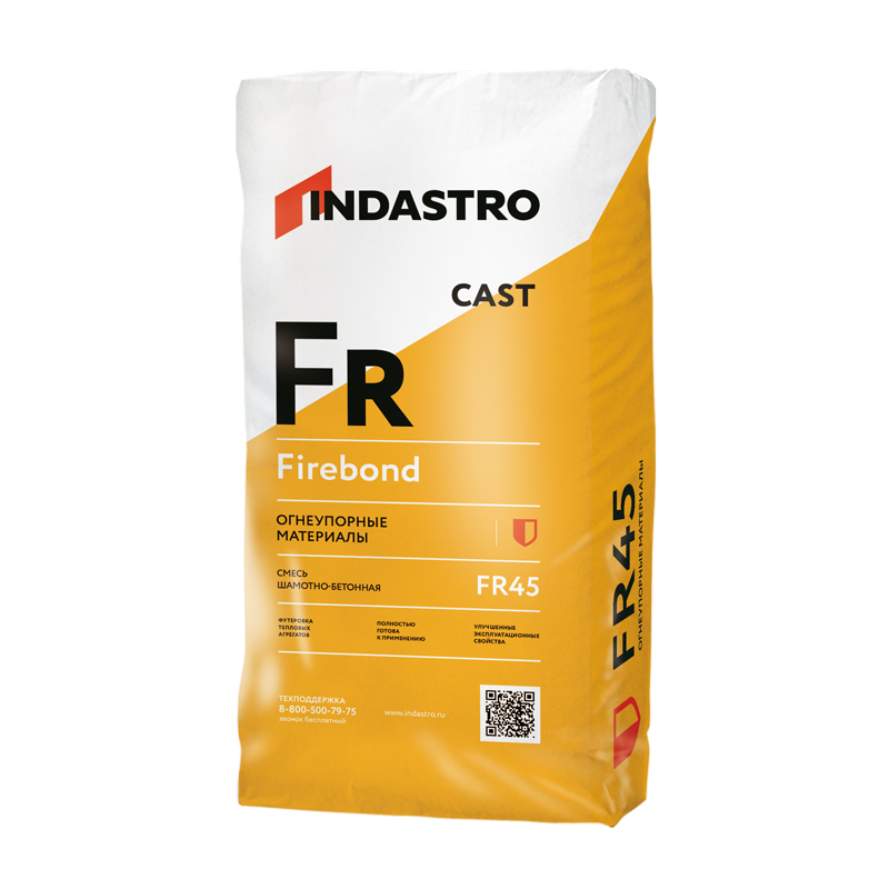 Смесь шамотная бетонная Indastro Firebond Cast FR45