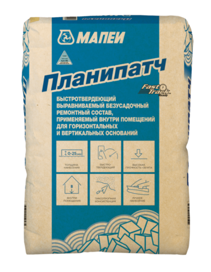 Planipatch (Планипатч) Быстротвердеющий выравниваемый безусадочный ремонтный состав Btb5,2, B35