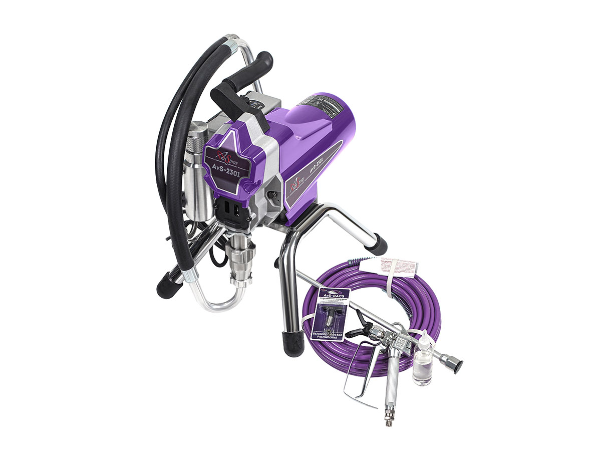 Аппарат окрасочный AktiSpray AvS-2301 (AvS-2101), комплект (2,3 л/мин, 220 бар, 1300 Вт, 220 В, 50 Гц)