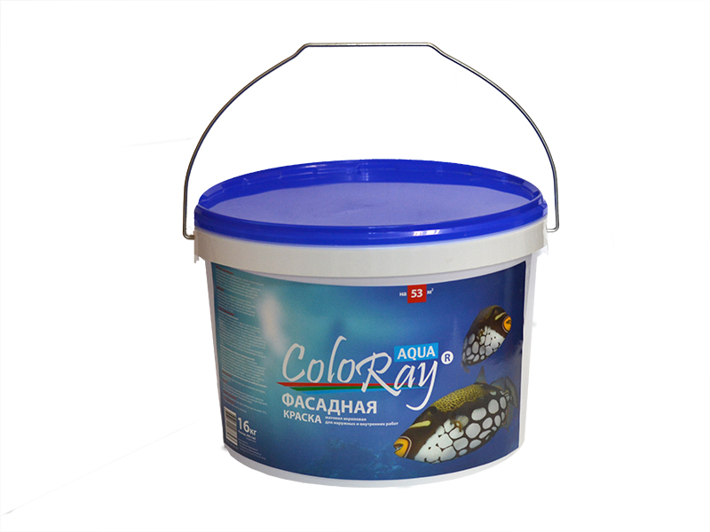 Краска фасадная акриловая "ФАСАД ColorRAY aqua" (16кг)