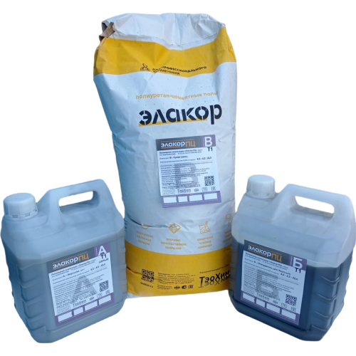 Элакор-ПЦ Полиуретан-цементный Наливной пол Безыскровый Т1/Б