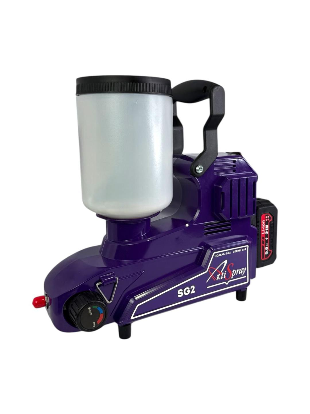 Аккумуляторный краскопульт AktiSpray SG2, комплект (1,2 л/мин, 200 бар, 400 Вт, 20 В)