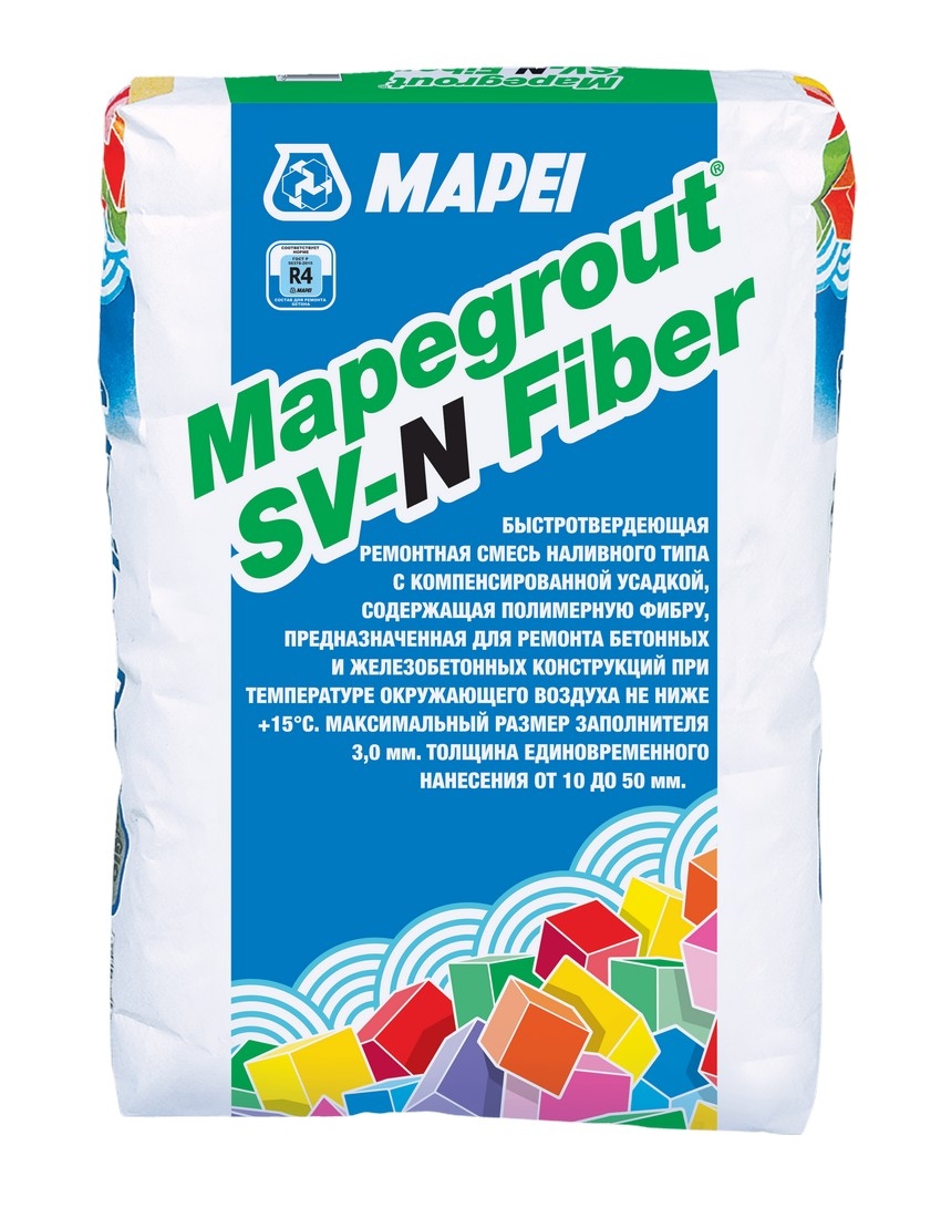Летний сезон в разгаре, в связи с этим хотим Вам напомнить о наличии ремонтной смеси наливного типа Mapegrout SV-N Fiber